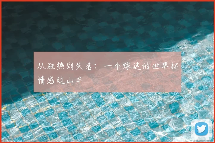 从狂热到失落：一个球迷的世界杯情感过山车