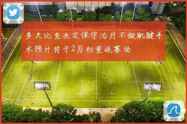 多夫比克决定保守治疗不做肌腱手术预计将于2月初重返赛场